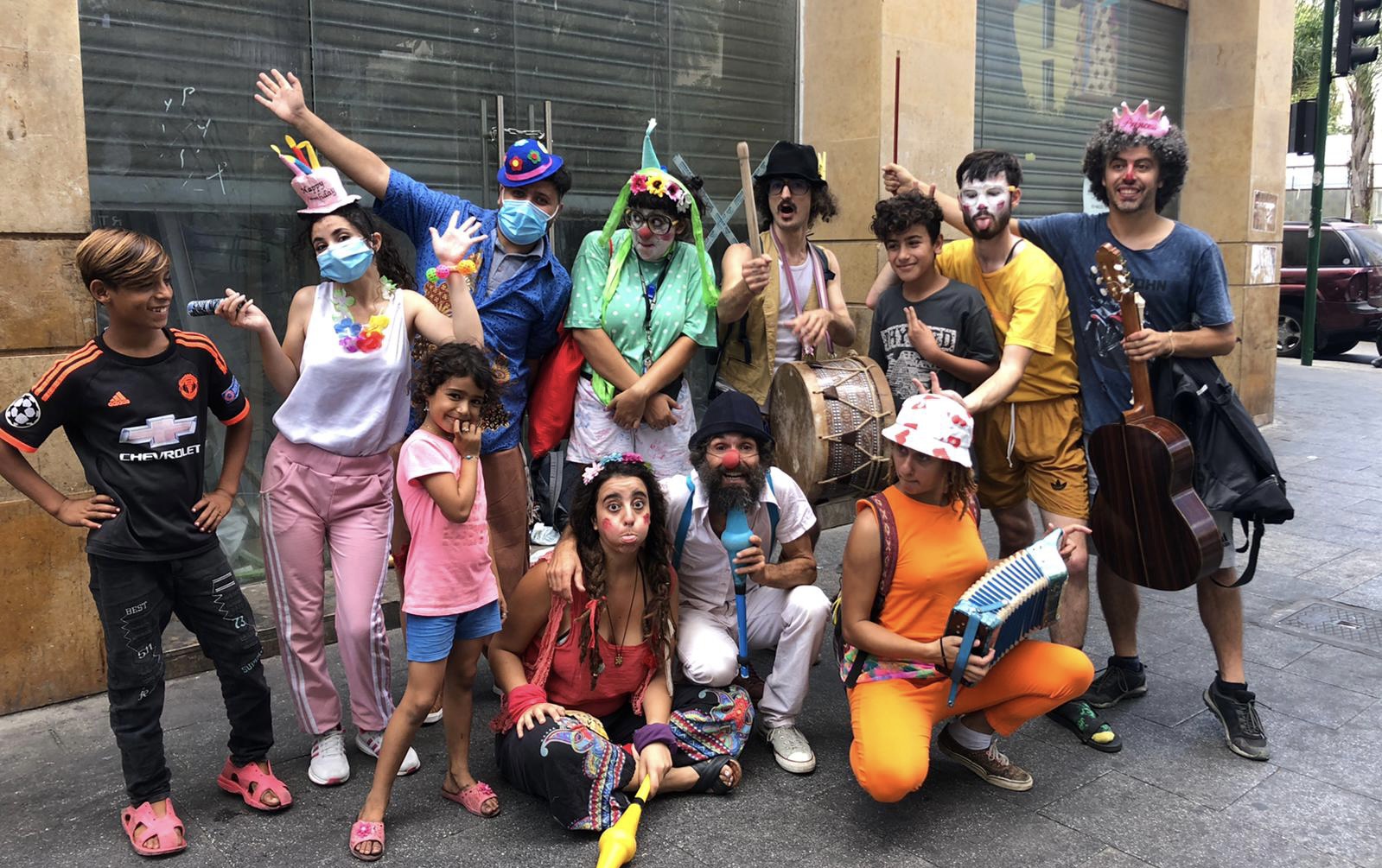 Clowning Parade in Tripoli. The crowds who engaged and joined the parade were incredible and from all ages, confessions and nationalities! Nothing stands in the way of Laughter!