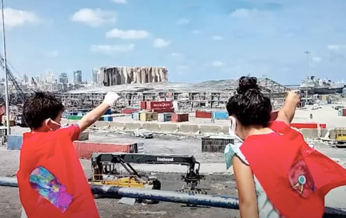 Psycho-Social Support. Cynthia provided psycho-social support activities for children traumatized by the Beirut explosion to help them through their healing journey.